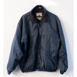 Northwest Territory Coat Jacket Men's M Navy Blue Fleece Lined Nylon Winter